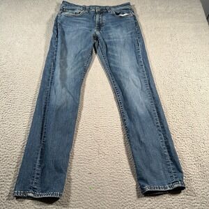 Levi's 511 Premium Jeans Mens 30x28‎ Blue Denim Mid Rise Regular Fit Outdoor
